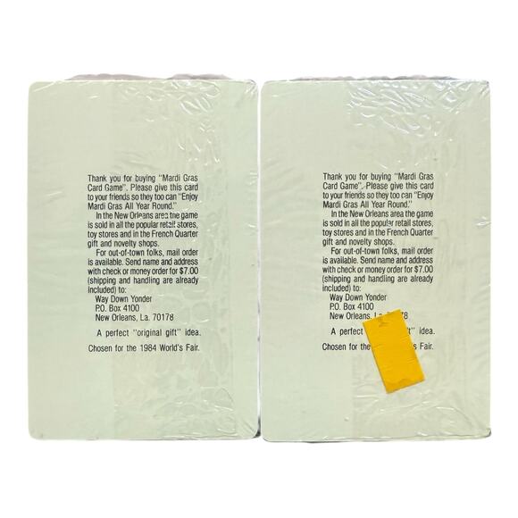 Vintage 1982 Mardi Gras Bacchus 1984 Card Game – Complete Deck Set - Picture 5 of 11